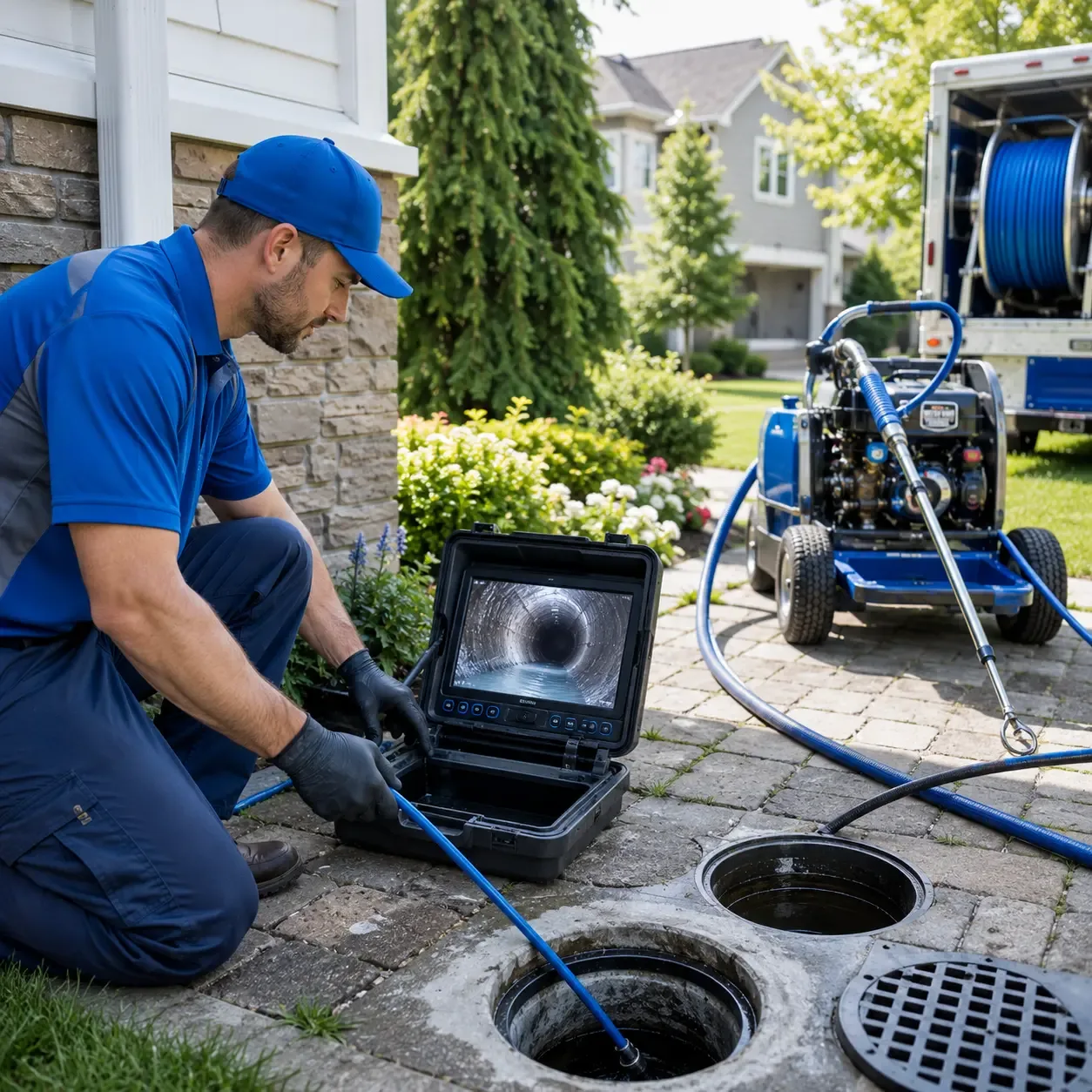 Outdoor drain cleaning professionals serving Lenox, IA